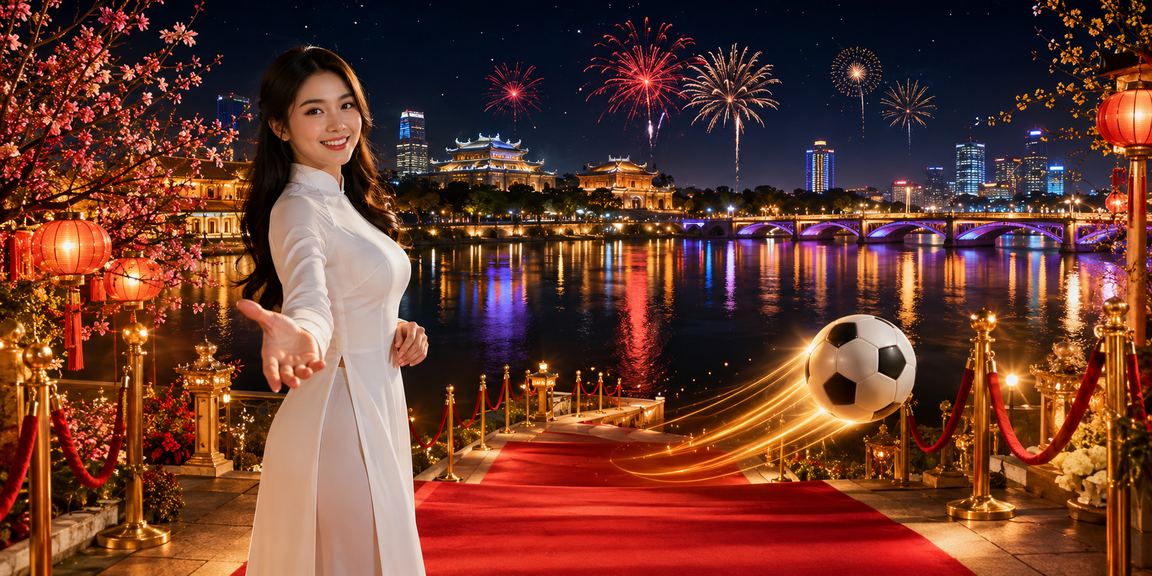 Người dùng tại Huế trong trang phục áo dài trải nghiệm cá cược thể thao trực tuyến