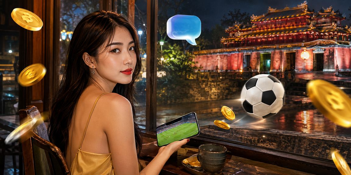 Người dùng tại Huế theo dõi cá cược thể thao bên ly cà phê buổi sáng